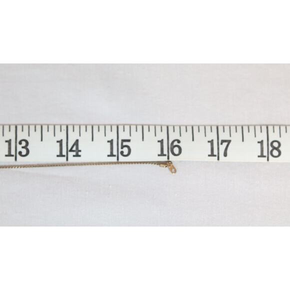 Flower Pendant Necklace Dainty Gold Tone Chain - Picture 5 of 7